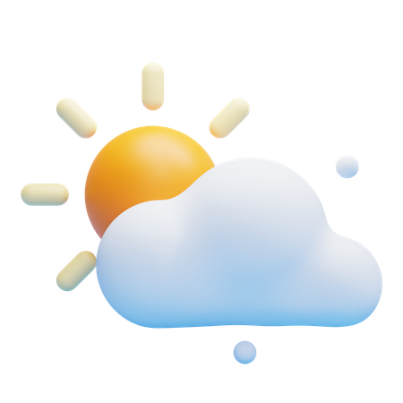 SUNNY CLOUDY  3D Icon