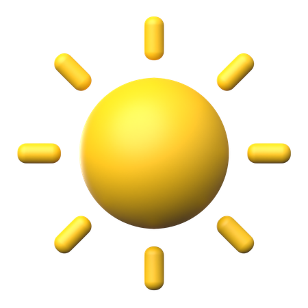 Sunny Day  3D Icon