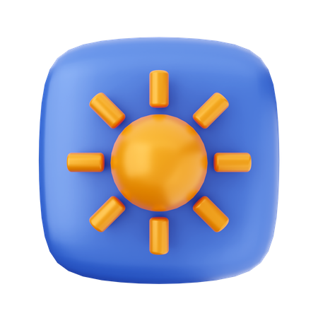 Sunny Day  3D Icon