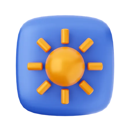 Sunny Day  3D Icon