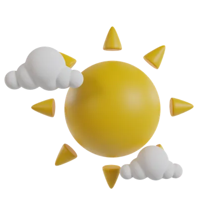 Sunny day  3D Icon