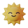 smiling sun 3d logos