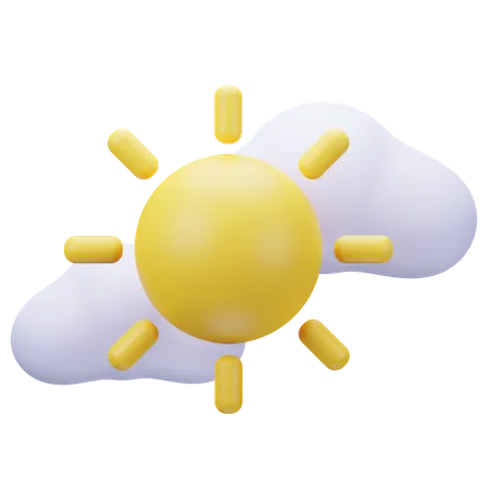 Sunny Day 3 D Illustration 3D Icon