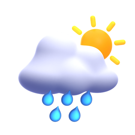 Sunny Drizzle  3D Icon