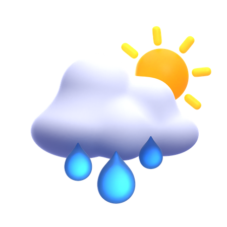 Sunny Drizzle  3D Icon