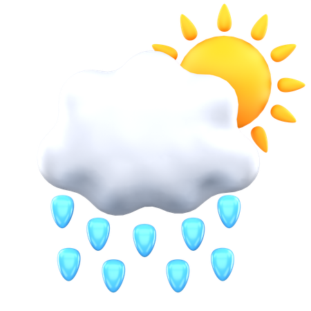 Sunny Drizzle  3D Icon