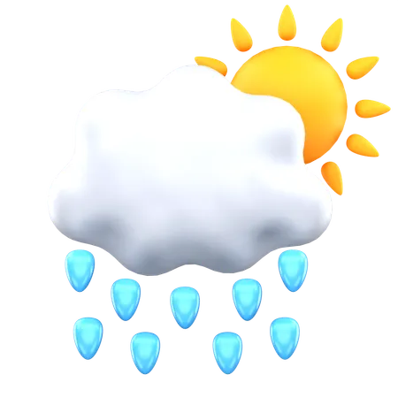 Sunny Drizzle  3D Icon