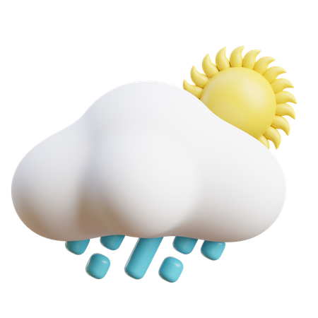 Sunny Drizzle  3D Icon