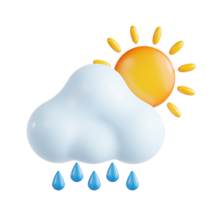 Sunny Drizzle  3D Icon