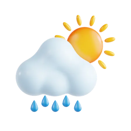 Sunny Drizzle  3D Icon