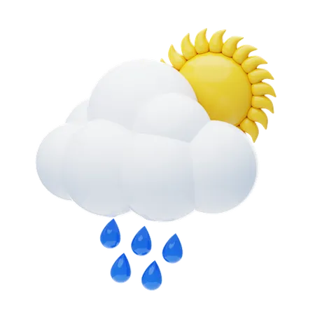 Sunny Drizzle  3D Icon