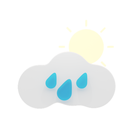 Sunny Drizzle  3D Icon