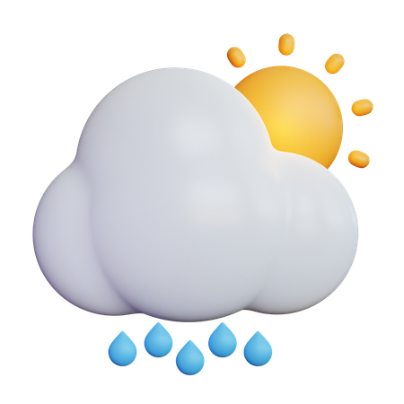 Sunny Drizzle  3D Icon