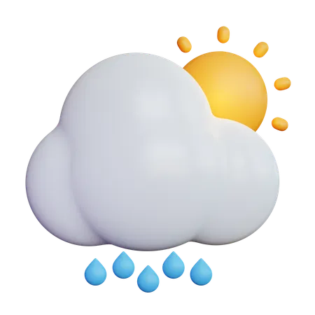 Sunny Drizzle  3D Icon