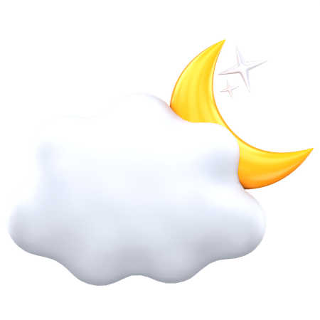 晴れた夜  3D Icon