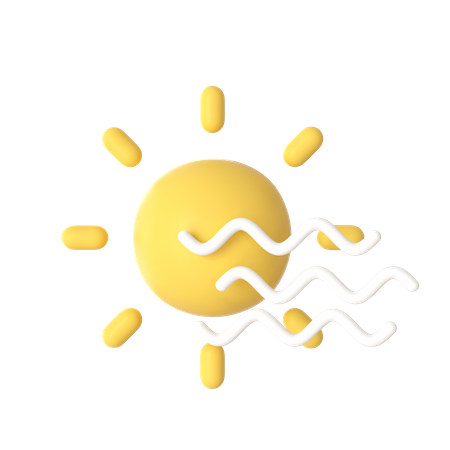 Sunny Partly Cloudy  3D Icon