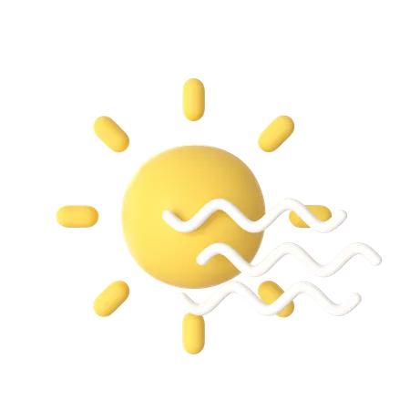 Sunny Partly Cloudy  3D Icon