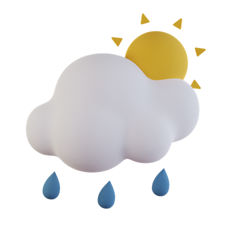Sunny Rainy  3D Icon