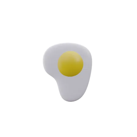Sunny Side Up Egg 3D Icon