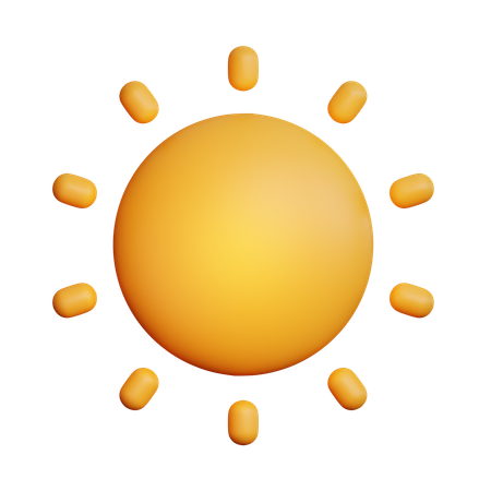 Sunny Sun  3D Icon