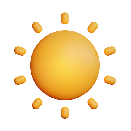 Sunny Sun  3D Icon