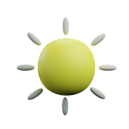 Sunny sun  3D Icon