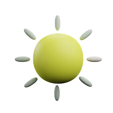 Sunny sun  3D Icon