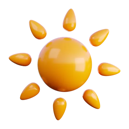 Sunny Weather  3D Icon