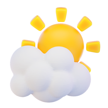 Sunny Weather  3D Icon