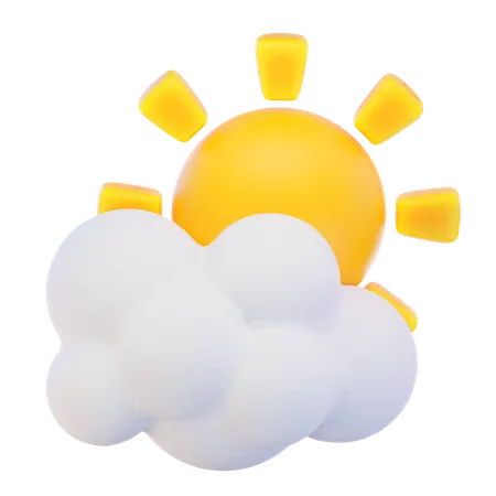 Sunny Weather  3D Icon