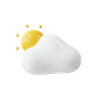 sunny weather 3d logo
