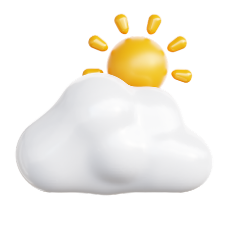 Sunny Weather  3D Icon