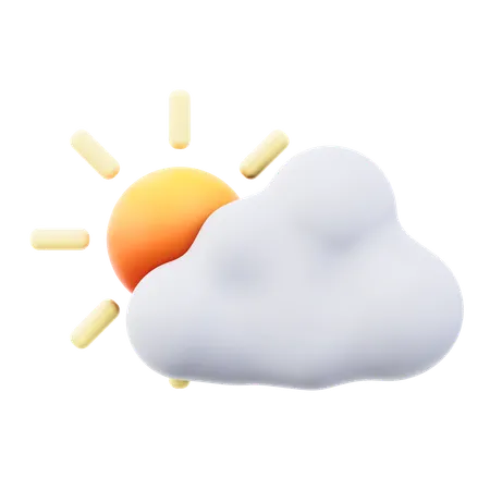 Sunny Weather  3D Icon