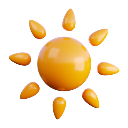 Sunny Weather  3D Icon