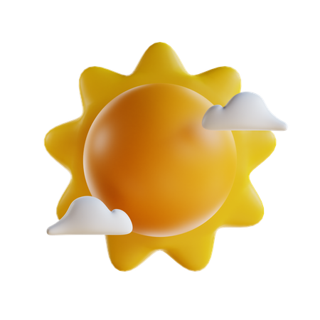 Sunny Weather  3D Icon