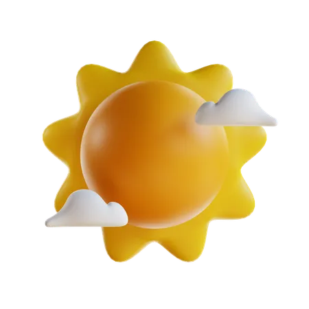 Sunny Weather  3D Icon