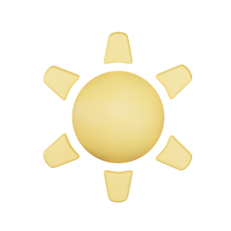 Sunny Weather  3D Icon