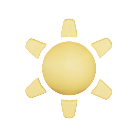 Sunny Weather  3D Icon