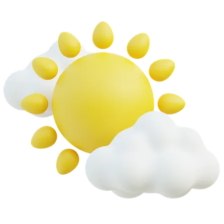 Sunny weather  3D Icon