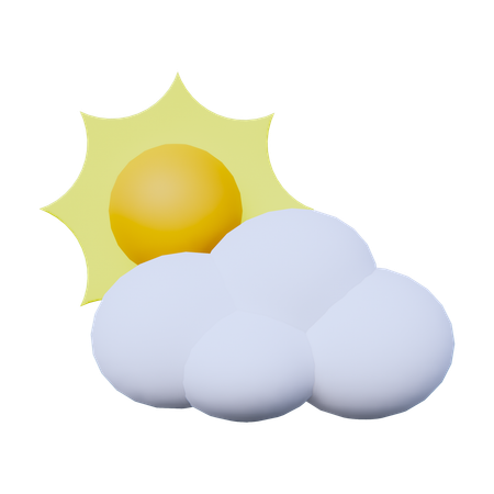 Sunny Weather  3D Icon