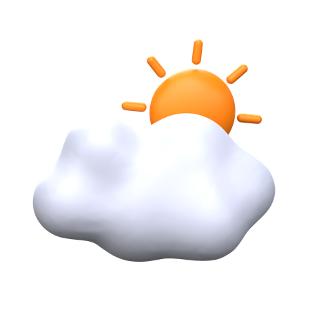 Sunny Weather  3D Icon