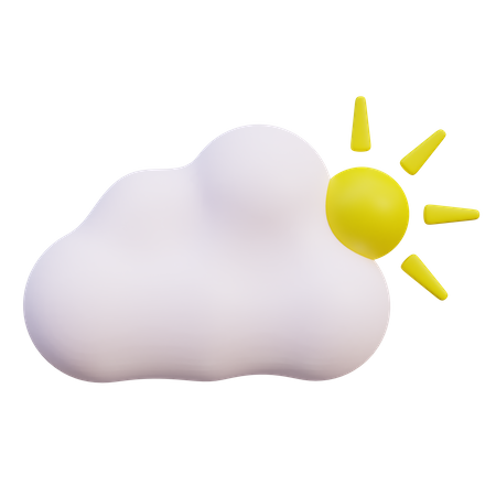 Sunny Weather  3D Icon