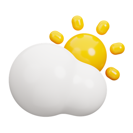Sunny Weather  3D Icon
