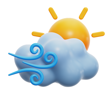 Sunny Weather  3D Icon