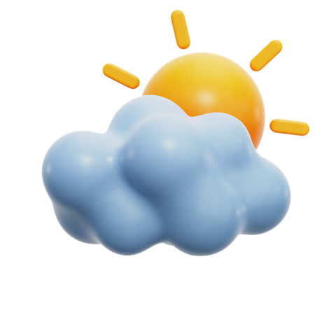 Sunny Weather  3D Icon