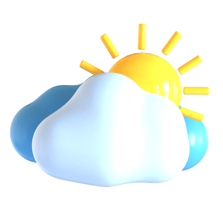 Sunny weather  3D Icon