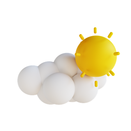 Sunny Weather  3D Illustration
