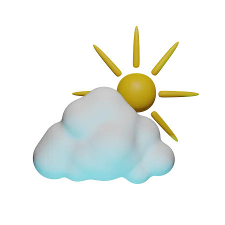 Sunny Weather 3D Icon