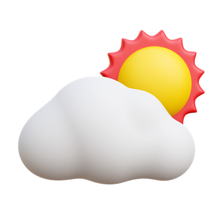 Sunny weather 3D Icon