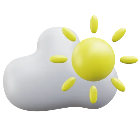 Sunny Weather Weather 3 D Icon Illustration With Transparent Background 3D Icon